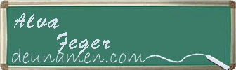 Alva Feger Visitenkarte